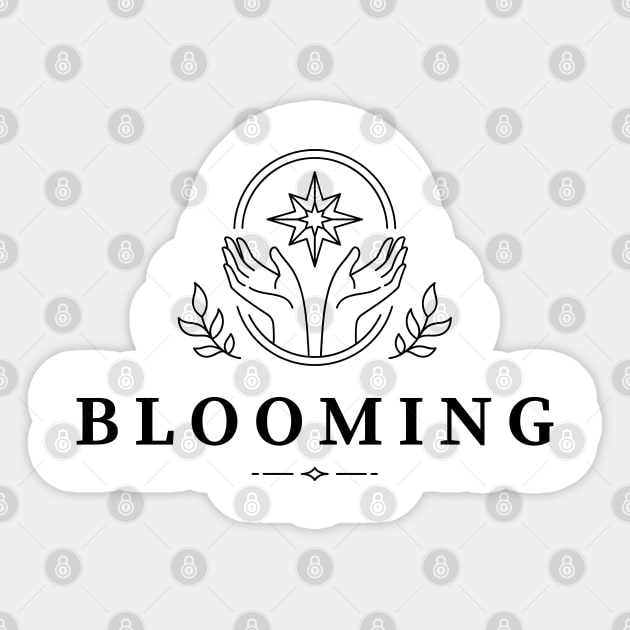 I am blooming Sticker by Hija de Marte Tarot